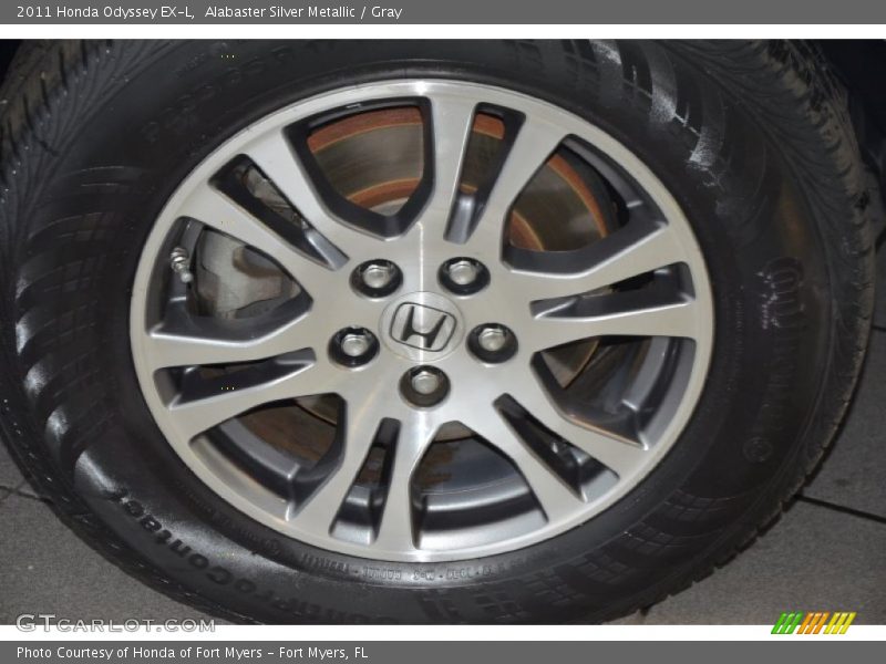 Alabaster Silver Metallic / Gray 2011 Honda Odyssey EX-L