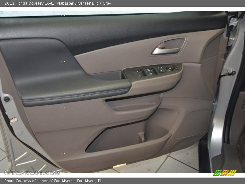Alabaster Silver Metallic / Gray 2011 Honda Odyssey EX-L