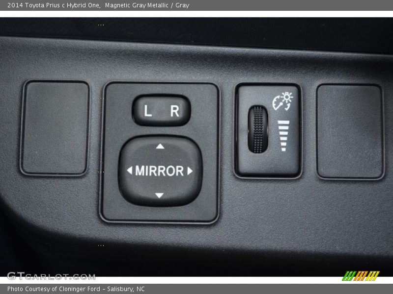 Controls of 2014 Prius c Hybrid One