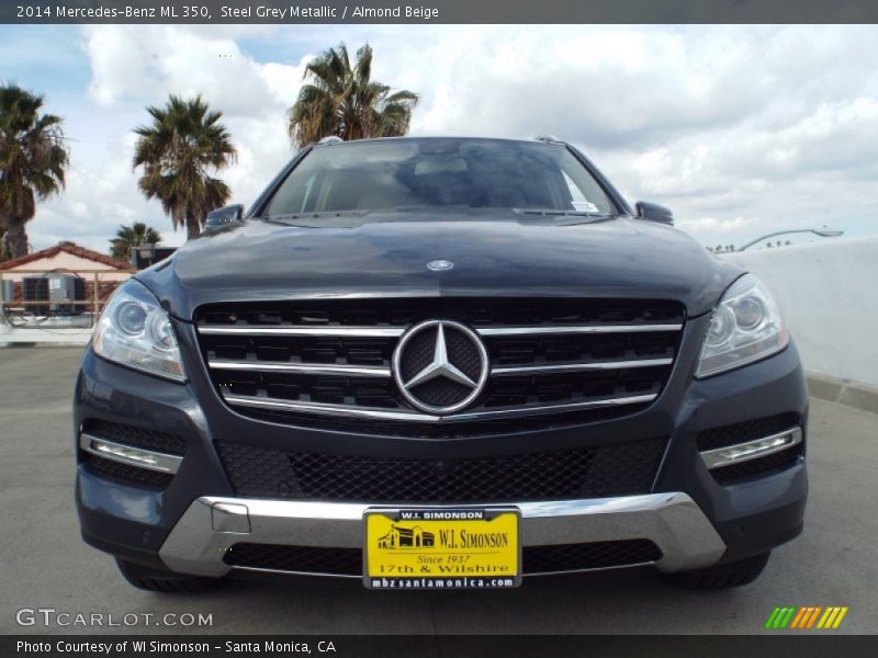 Steel Grey Metallic / Almond Beige 2014 Mercedes-Benz ML 350