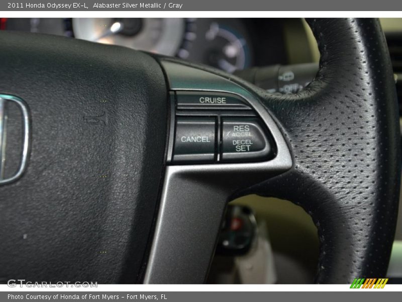 Alabaster Silver Metallic / Gray 2011 Honda Odyssey EX-L