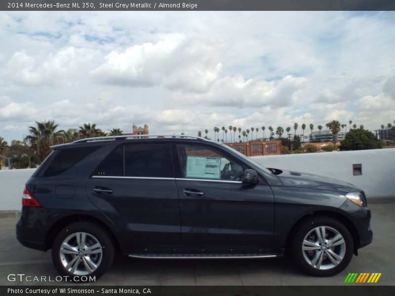 Steel Grey Metallic / Almond Beige 2014 Mercedes-Benz ML 350