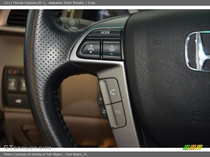 Alabaster Silver Metallic / Gray 2011 Honda Odyssey EX-L
