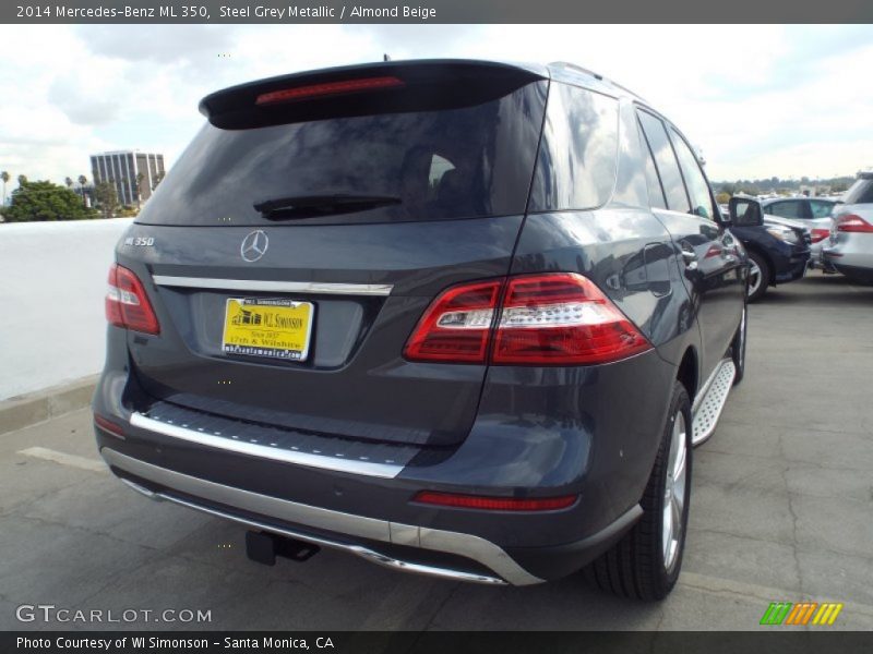Steel Grey Metallic / Almond Beige 2014 Mercedes-Benz ML 350