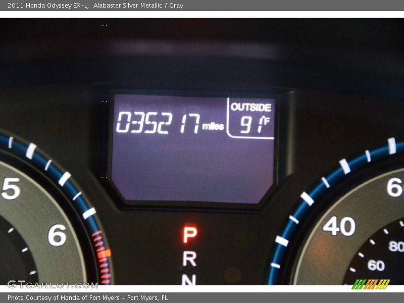 Alabaster Silver Metallic / Gray 2011 Honda Odyssey EX-L