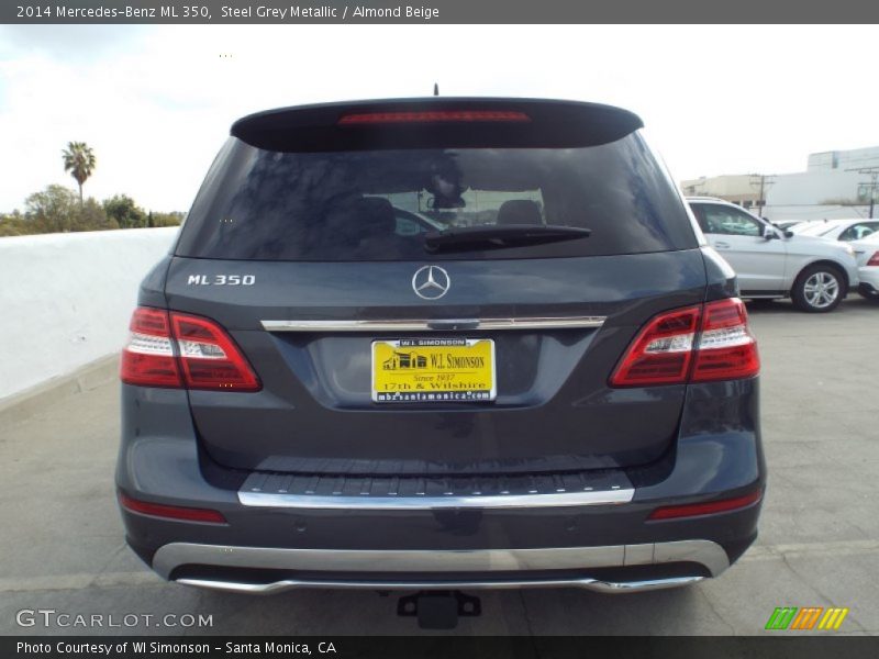 Steel Grey Metallic / Almond Beige 2014 Mercedes-Benz ML 350