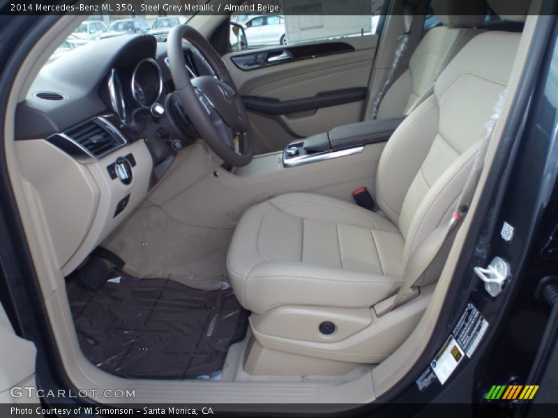 Steel Grey Metallic / Almond Beige 2014 Mercedes-Benz ML 350