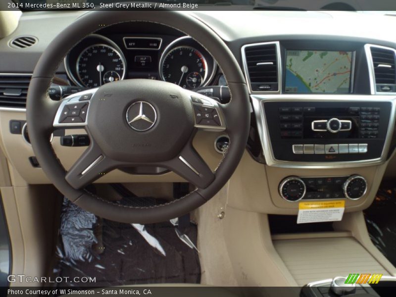 Steel Grey Metallic / Almond Beige 2014 Mercedes-Benz ML 350