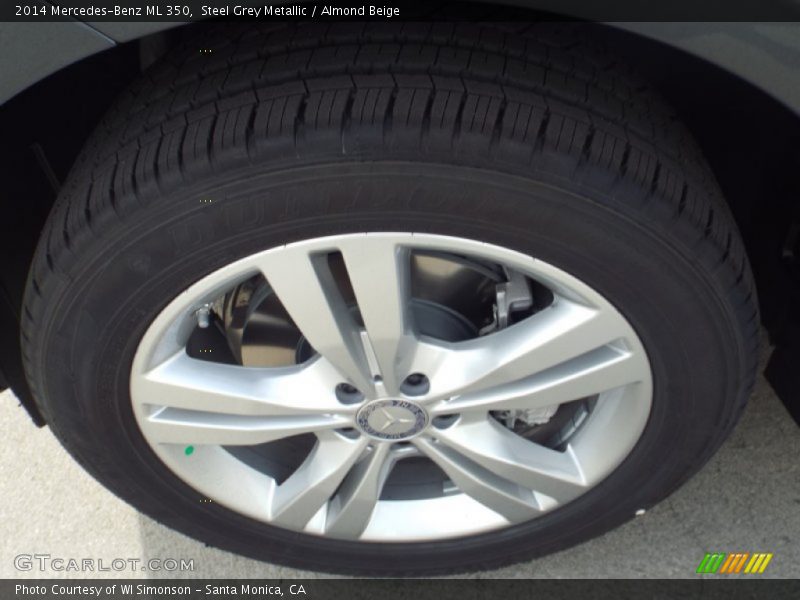 Steel Grey Metallic / Almond Beige 2014 Mercedes-Benz ML 350