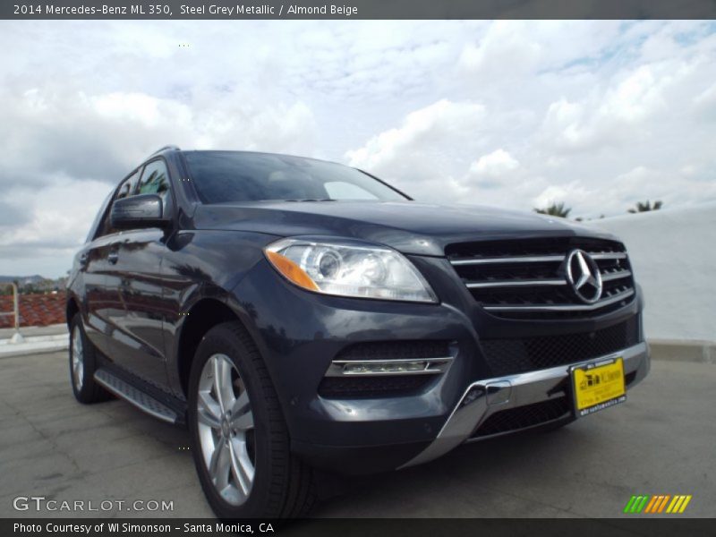 Steel Grey Metallic / Almond Beige 2014 Mercedes-Benz ML 350