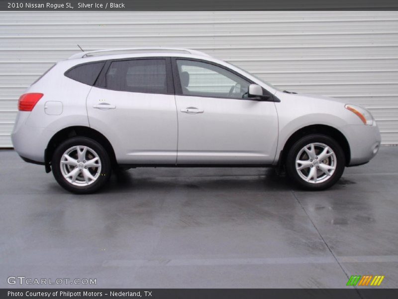 Silver Ice / Black 2010 Nissan Rogue SL