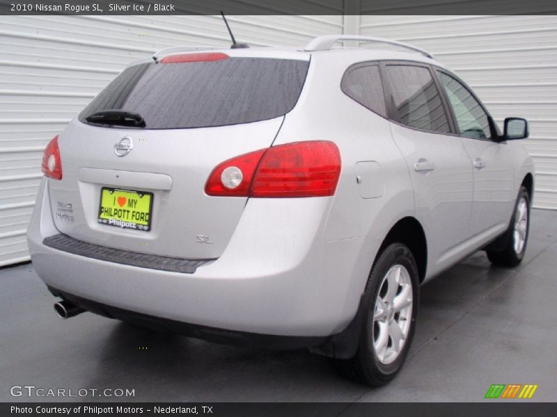 Silver Ice / Black 2010 Nissan Rogue SL