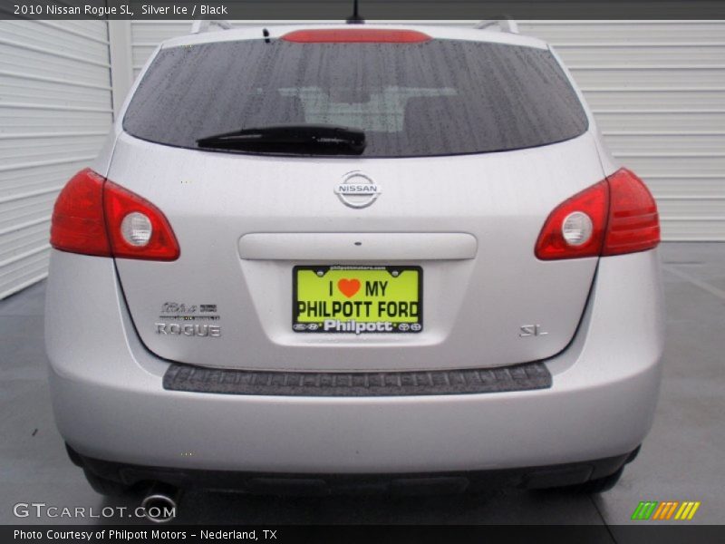 Silver Ice / Black 2010 Nissan Rogue SL