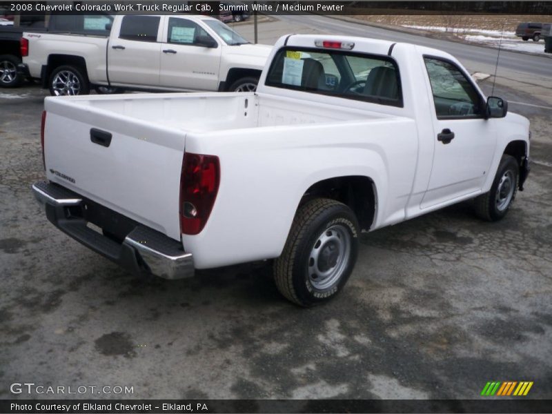 Summit White / Medium Pewter 2008 Chevrolet Colorado Work Truck Regular Cab