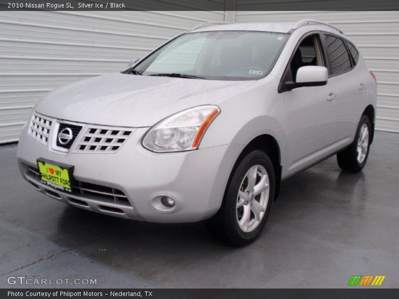 Silver Ice / Black 2010 Nissan Rogue SL