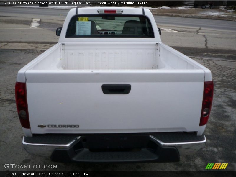 Summit White / Medium Pewter 2008 Chevrolet Colorado Work Truck Regular Cab