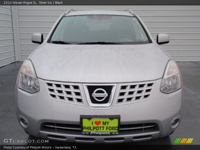 Silver Ice / Black 2010 Nissan Rogue SL