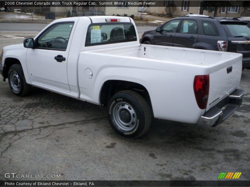 Summit White / Medium Pewter 2008 Chevrolet Colorado Work Truck Regular Cab