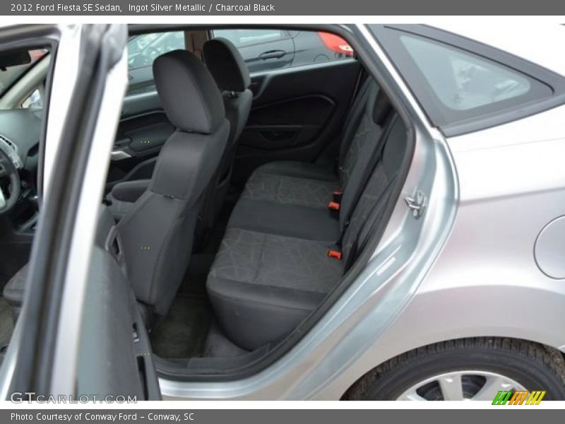 Ingot Silver Metallic / Charcoal Black 2012 Ford Fiesta SE Sedan