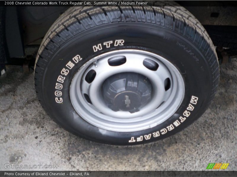 Summit White / Medium Pewter 2008 Chevrolet Colorado Work Truck Regular Cab