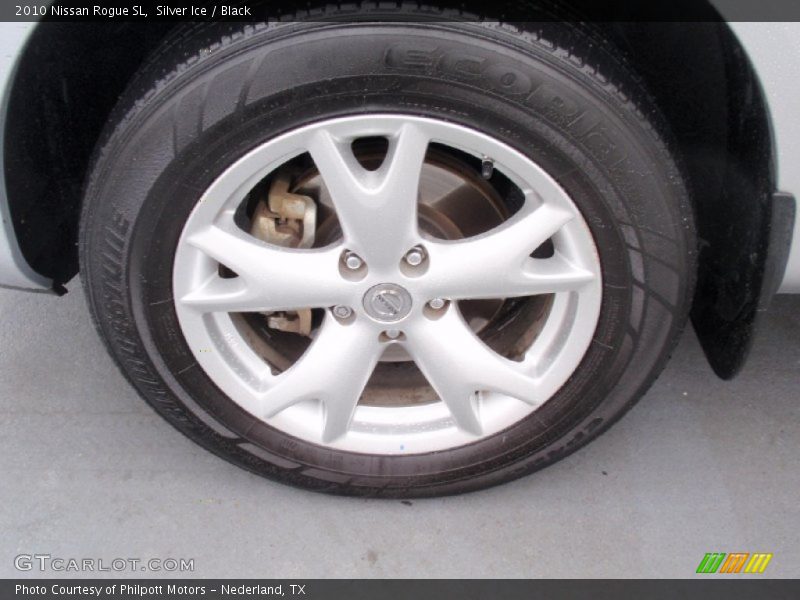 Silver Ice / Black 2010 Nissan Rogue SL