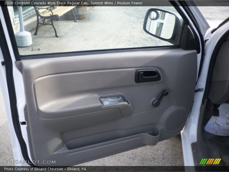 Summit White / Medium Pewter 2008 Chevrolet Colorado Work Truck Regular Cab