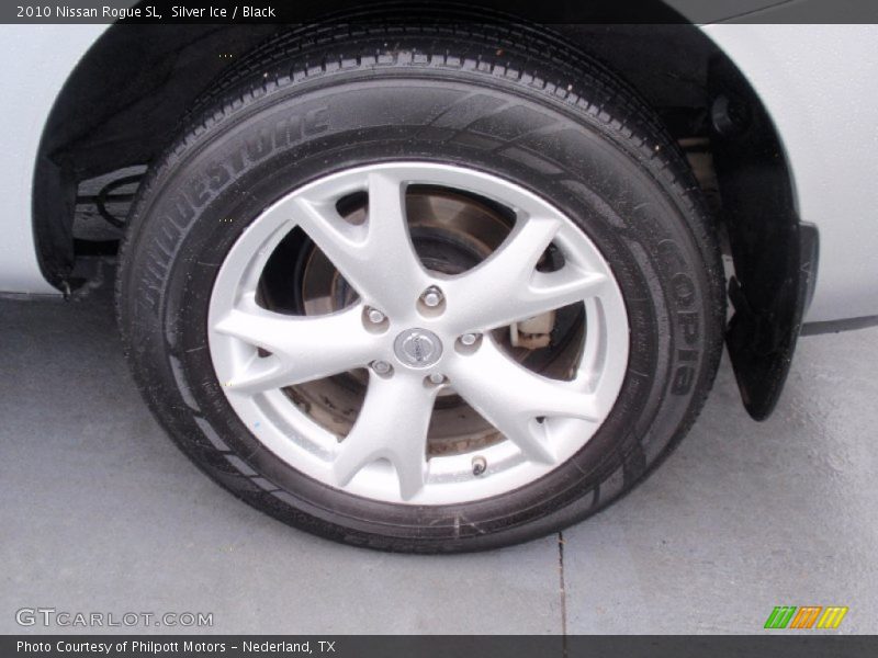 Silver Ice / Black 2010 Nissan Rogue SL