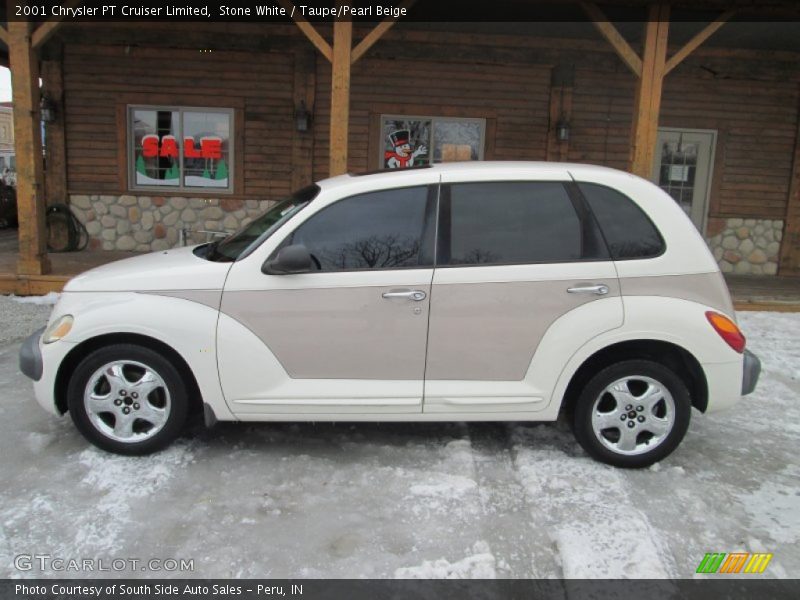 Stone White / Taupe/Pearl Beige 2001 Chrysler PT Cruiser Limited