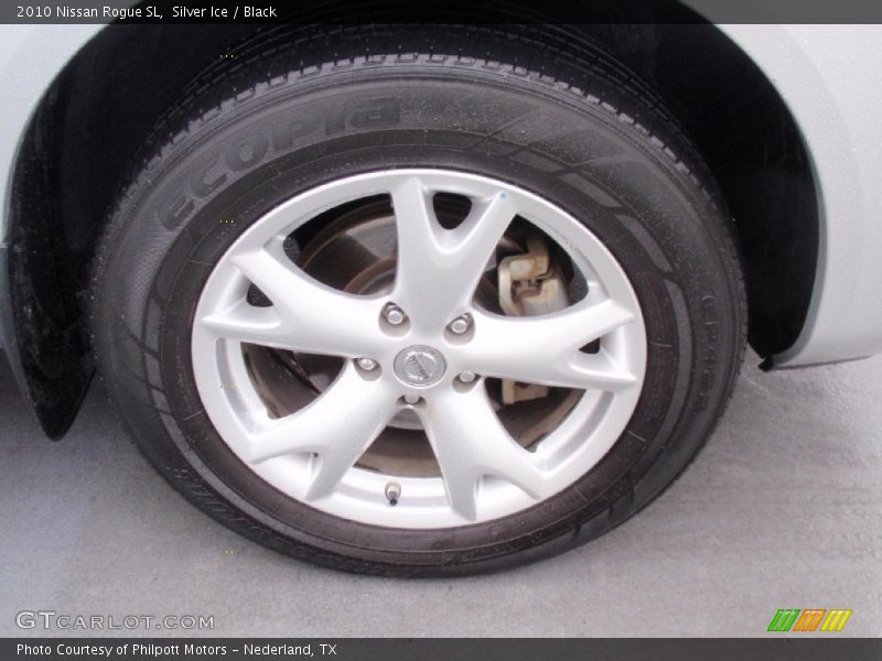 Silver Ice / Black 2010 Nissan Rogue SL