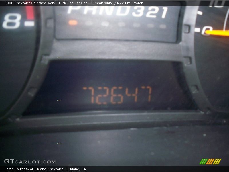 Summit White / Medium Pewter 2008 Chevrolet Colorado Work Truck Regular Cab