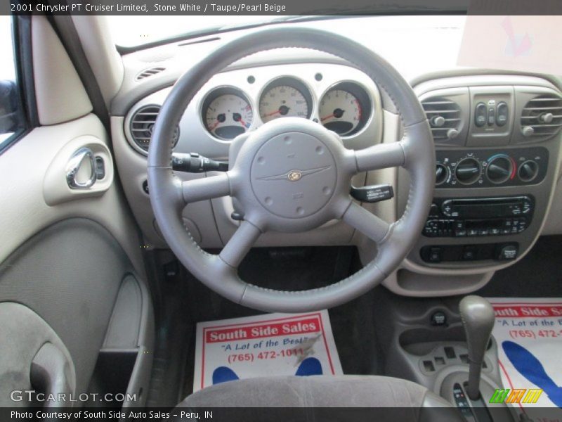 Stone White / Taupe/Pearl Beige 2001 Chrysler PT Cruiser Limited