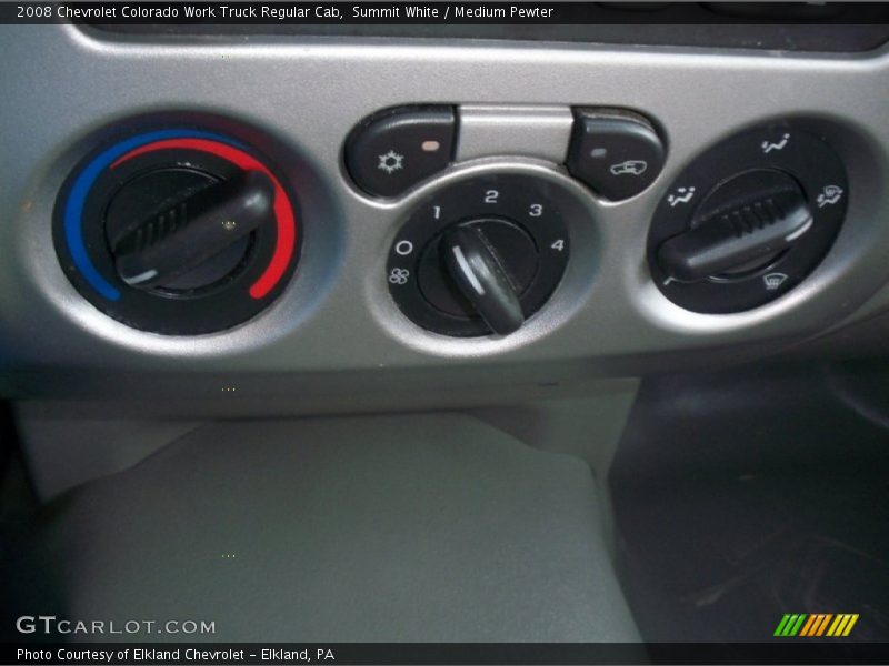 Summit White / Medium Pewter 2008 Chevrolet Colorado Work Truck Regular Cab