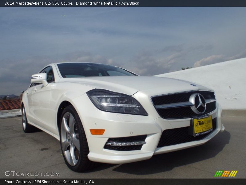 Diamond White Metallic / Ash/Black 2014 Mercedes-Benz CLS 550 Coupe