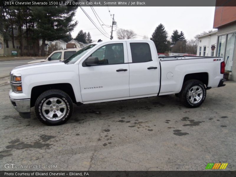 Summit White / Jet Black 2014 Chevrolet Silverado 1500 LT Z71 Double Cab 4x4