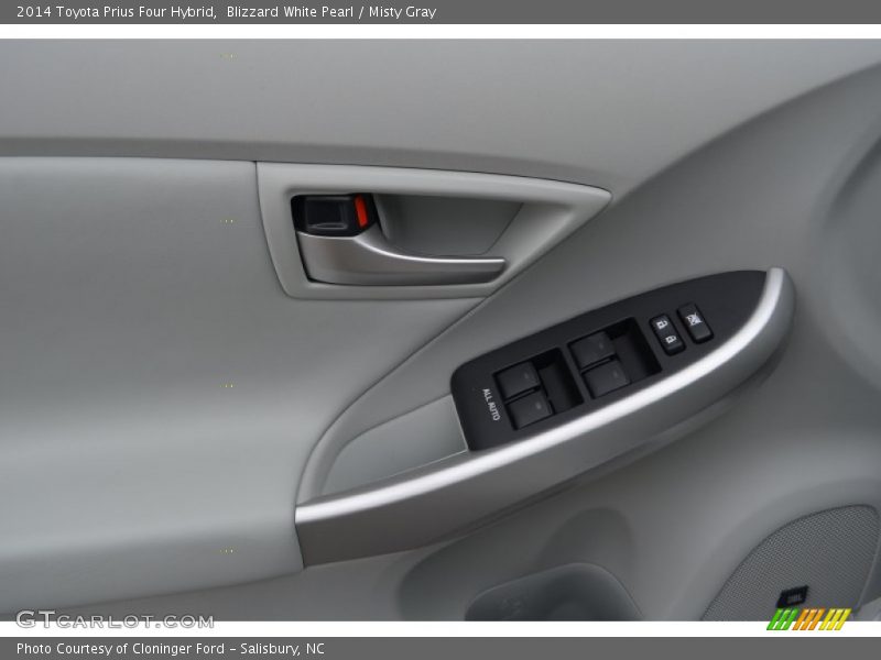 Blizzard White Pearl / Misty Gray 2014 Toyota Prius Four Hybrid