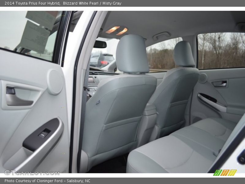 Blizzard White Pearl / Misty Gray 2014 Toyota Prius Four Hybrid