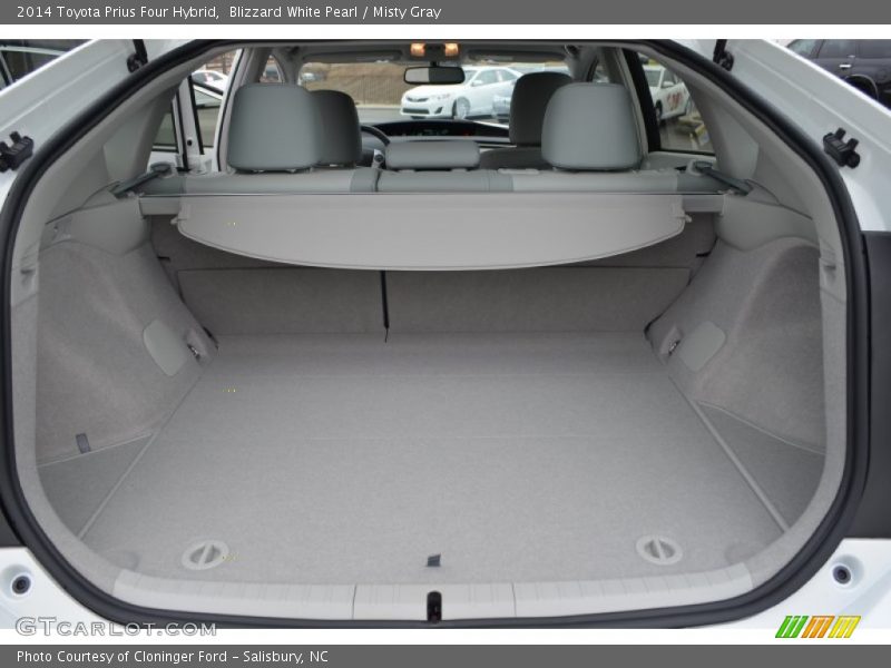 Blizzard White Pearl / Misty Gray 2014 Toyota Prius Four Hybrid