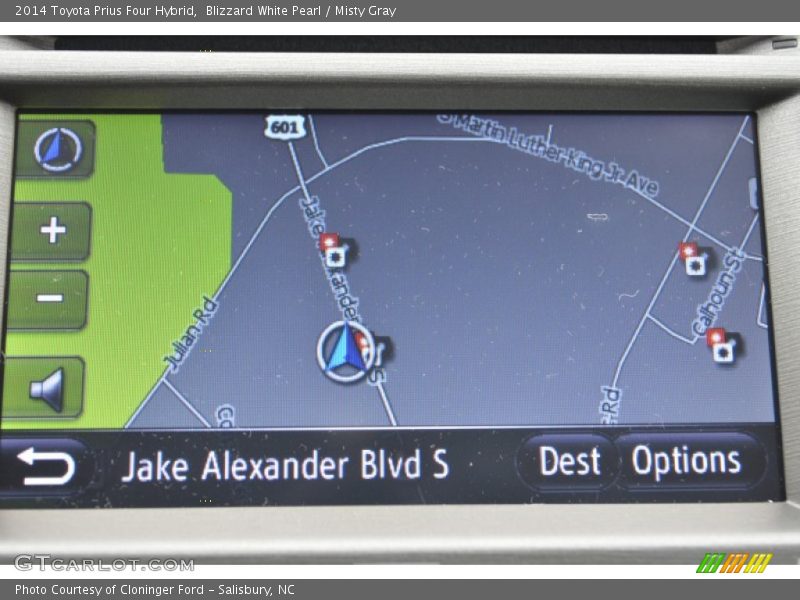 Blizzard White Pearl / Misty Gray 2014 Toyota Prius Four Hybrid