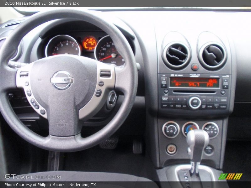 Silver Ice / Black 2010 Nissan Rogue SL