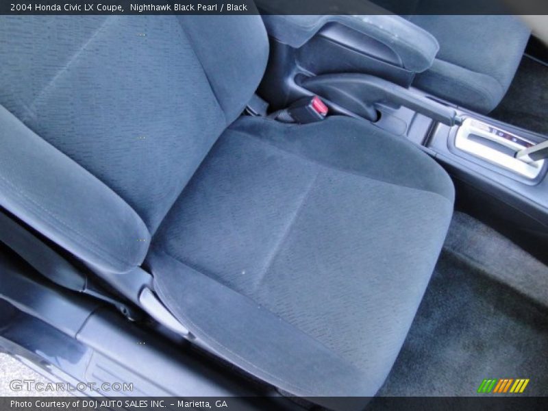 Nighthawk Black Pearl / Black 2004 Honda Civic LX Coupe