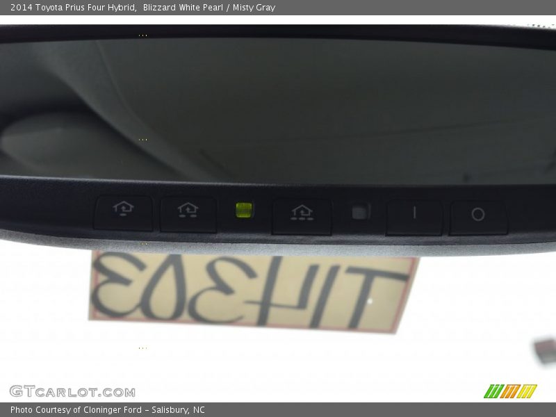 Blizzard White Pearl / Misty Gray 2014 Toyota Prius Four Hybrid