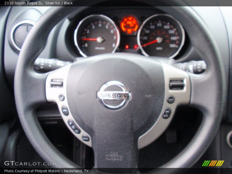 Silver Ice / Black 2010 Nissan Rogue SL