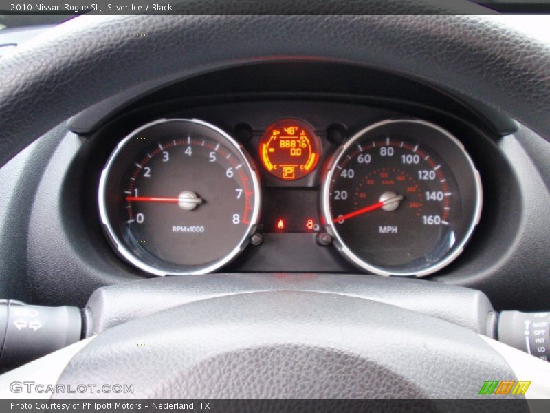 Silver Ice / Black 2010 Nissan Rogue SL