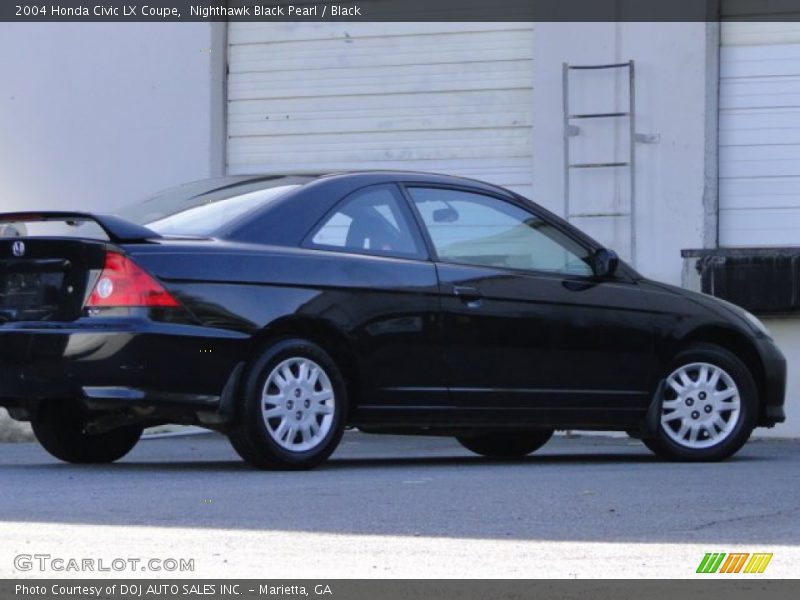 Nighthawk Black Pearl / Black 2004 Honda Civic LX Coupe