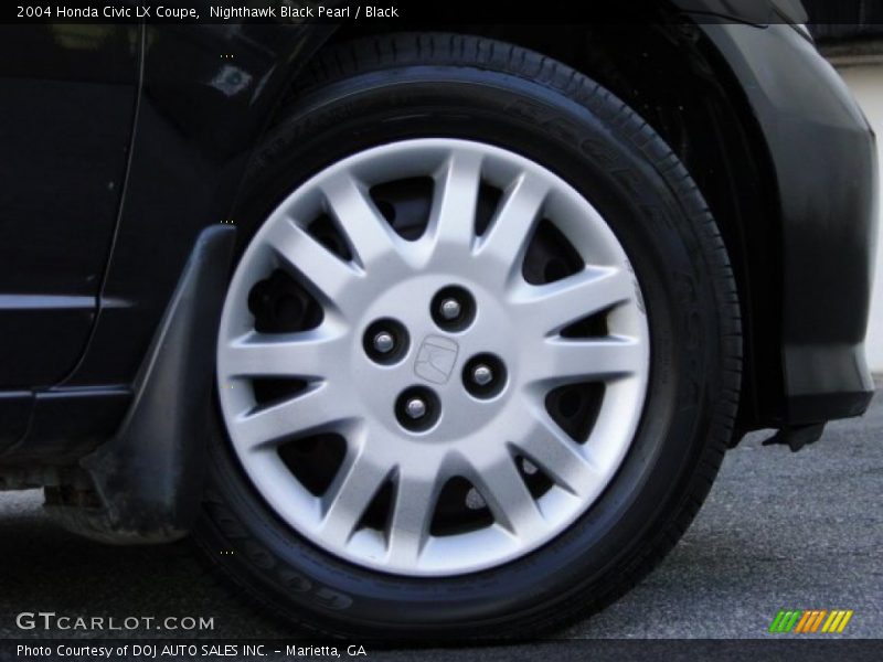 Nighthawk Black Pearl / Black 2004 Honda Civic LX Coupe