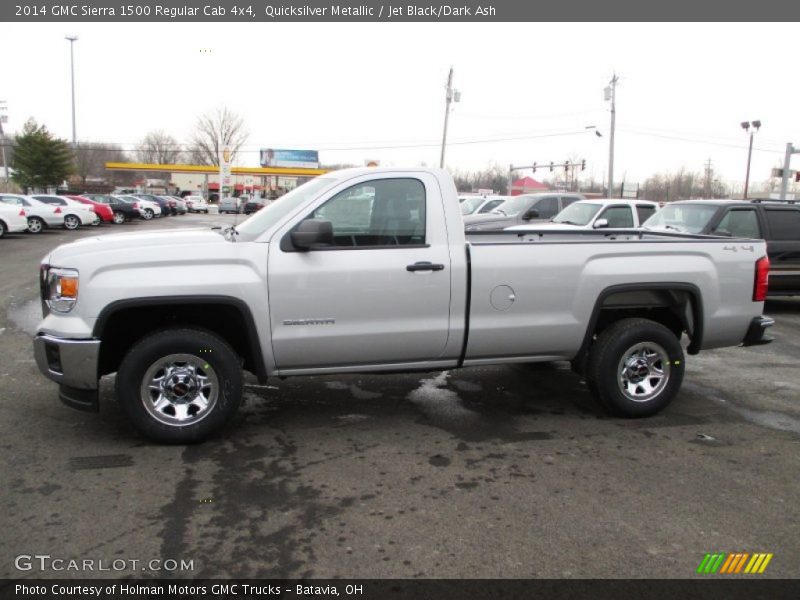 Quicksilver Metallic / Jet Black/Dark Ash 2014 GMC Sierra 1500 Regular Cab 4x4