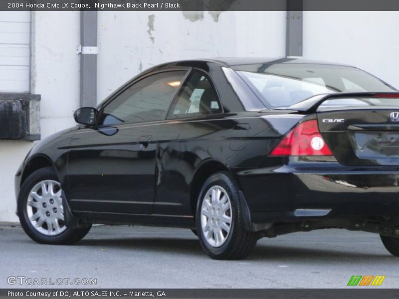 Nighthawk Black Pearl / Black 2004 Honda Civic LX Coupe
