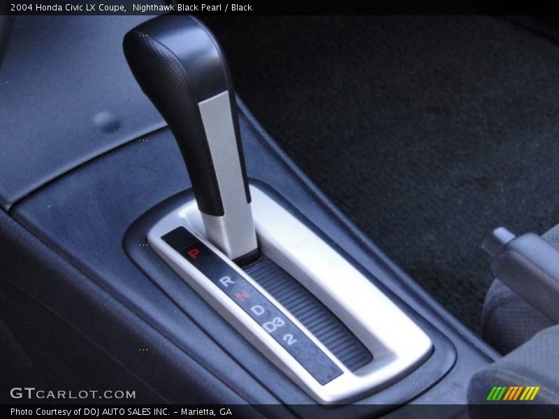 Nighthawk Black Pearl / Black 2004 Honda Civic LX Coupe