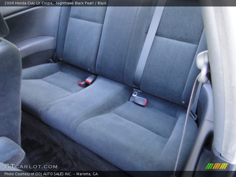 Nighthawk Black Pearl / Black 2004 Honda Civic LX Coupe