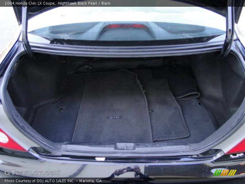 Nighthawk Black Pearl / Black 2004 Honda Civic LX Coupe